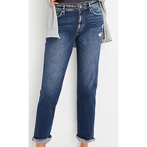 KanCan for Maurices High Rise Rolled Hem Boyfriend Jeans sz 32